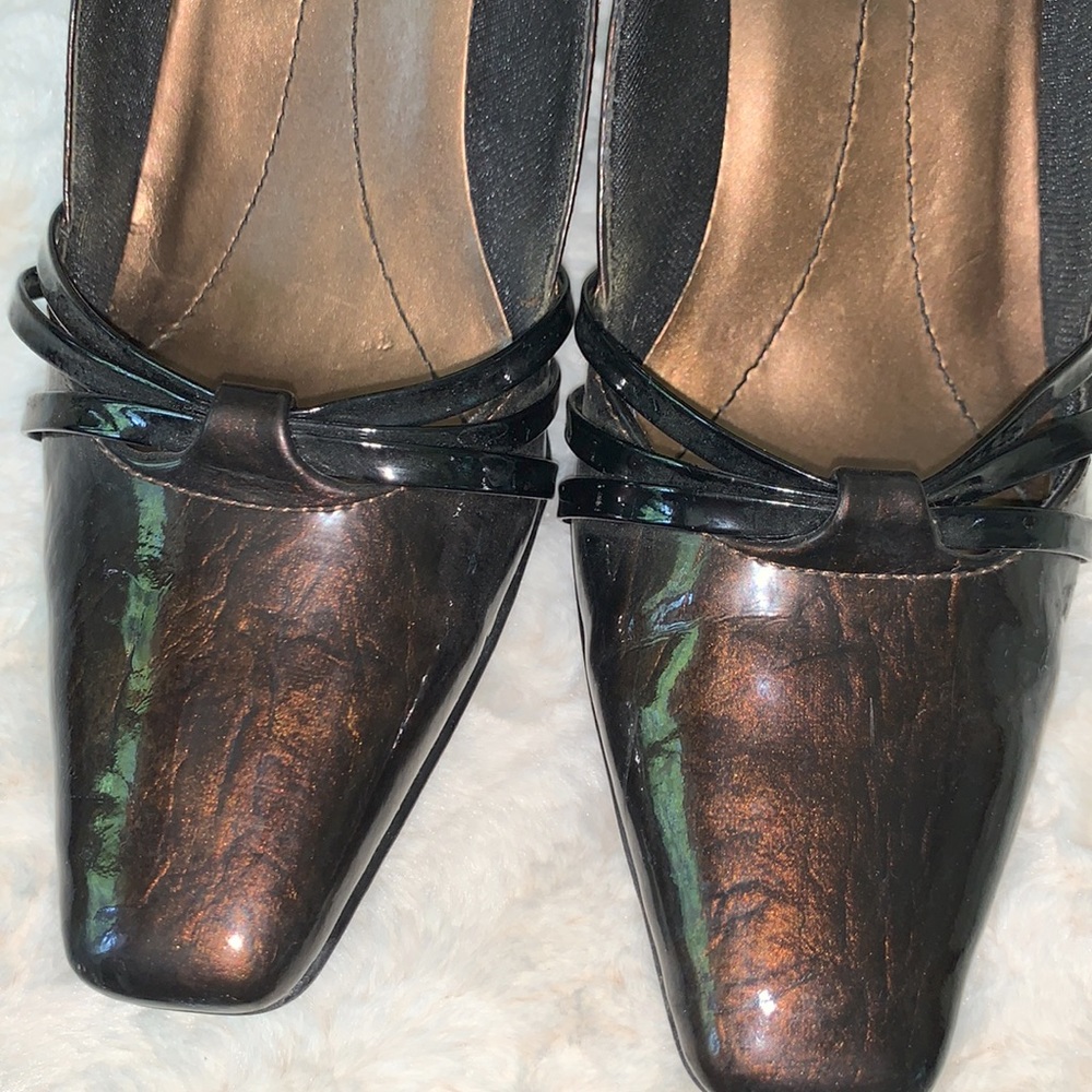 Iridescent Brown Heels - Picture 4 of 5